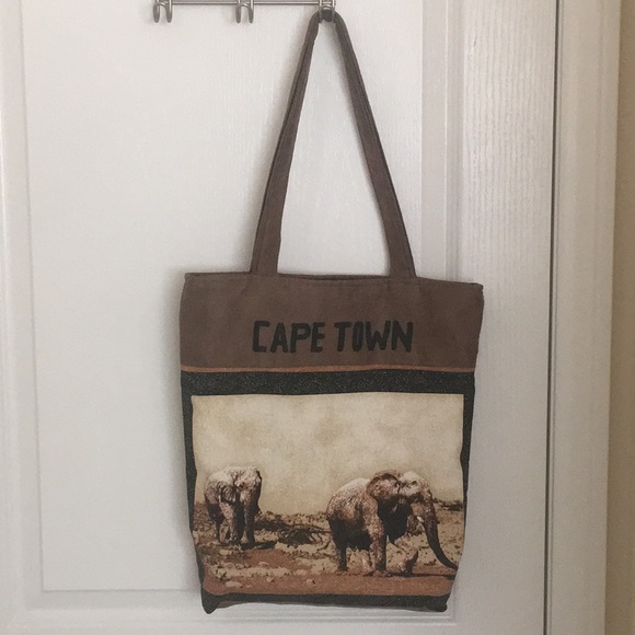 Cape Town Africa Handcrafted Shoulder Bag Animal Print - Picture 3 of 6